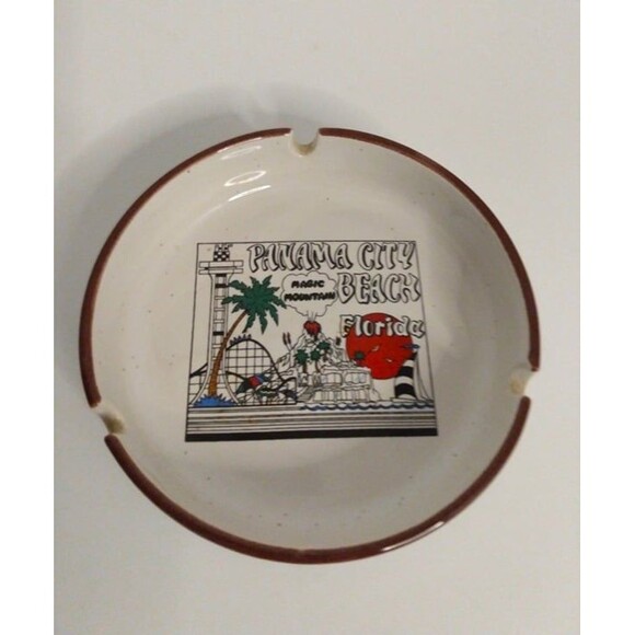 Nanco Panama City Beach Florida Magic Mountain Theme Ride Ash Tray - Picture 1 of 5